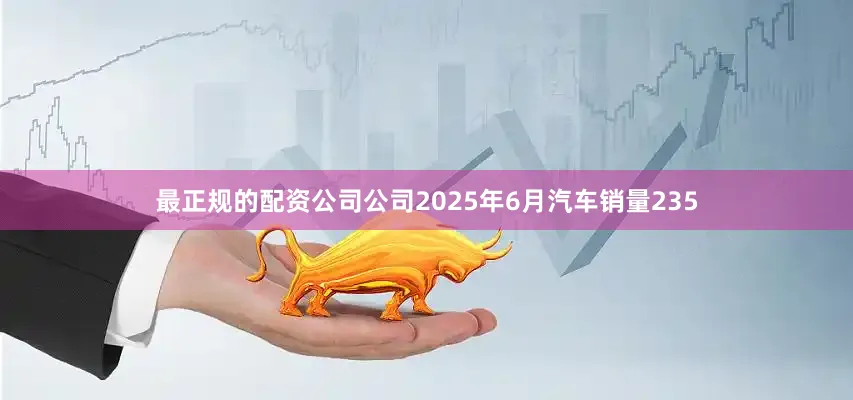 最正规的配资公司公司2025年6月汽车销量235
