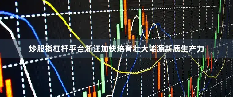 炒股指杠杆平台浙江加快培育壮大能源新质生产力
